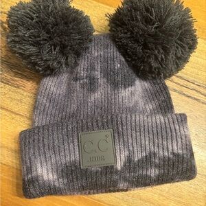 C.C Kids Tye-Dye Pom Pom Beanie